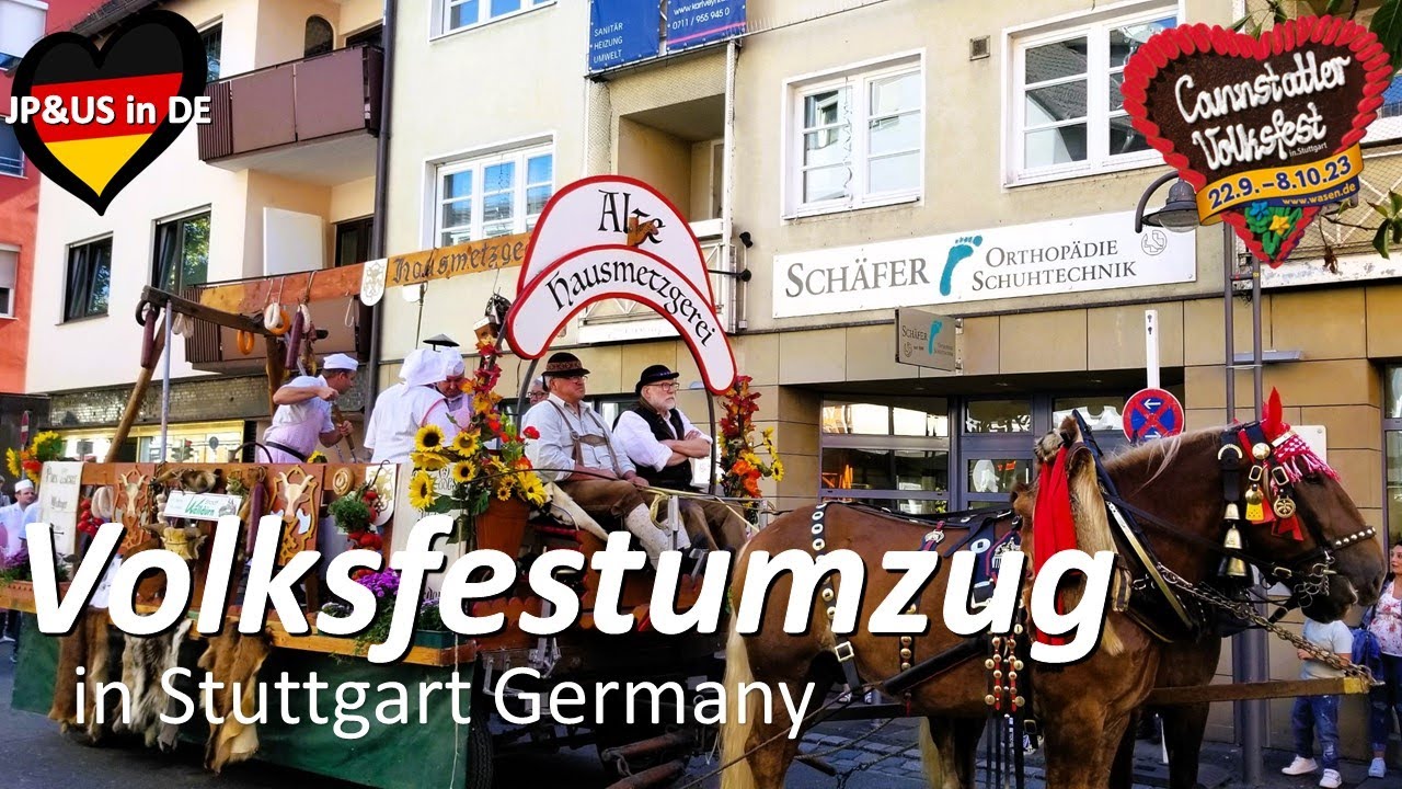 【Stuttgart】🇩🇪Volksfestumzug in Stuttgart Germany / Cannstatter Volksfest 2023