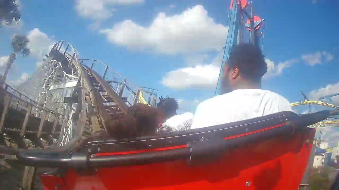 White Lightning POV | Back Row | Fun Spot Orlando