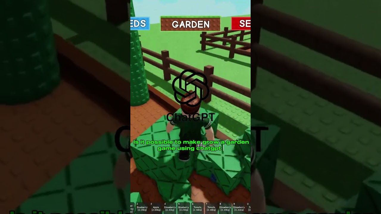 Making Grow A Garden Game in Roblox Studio Using ChatGPT ! 🚀