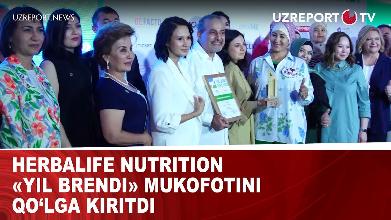 Herbalife nutrition «Yil brendi» mukofotini qo‘lga kiritdi