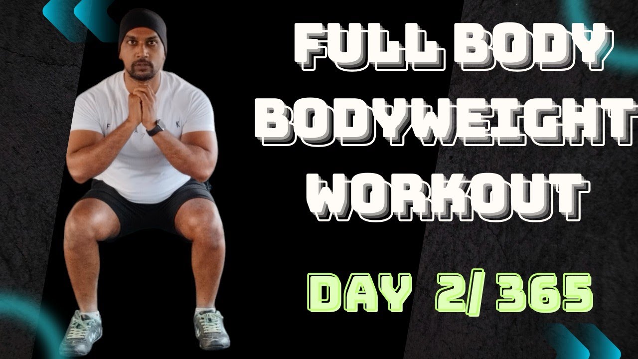 DAY 2 Full Body Bodyweight Workout | No Gym No Equipment | Fat Burn + Toning