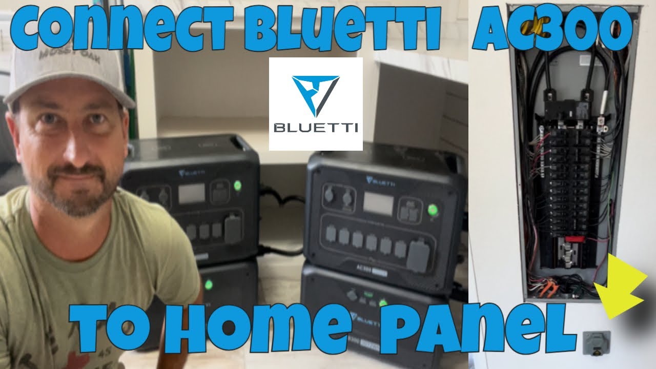 Bluetti AC300 240 В: как подключить к домашнему электрощиту