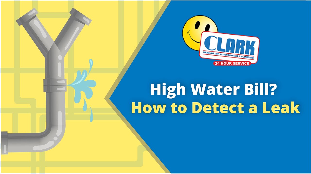 High Water Bill? How to Detect a Leak