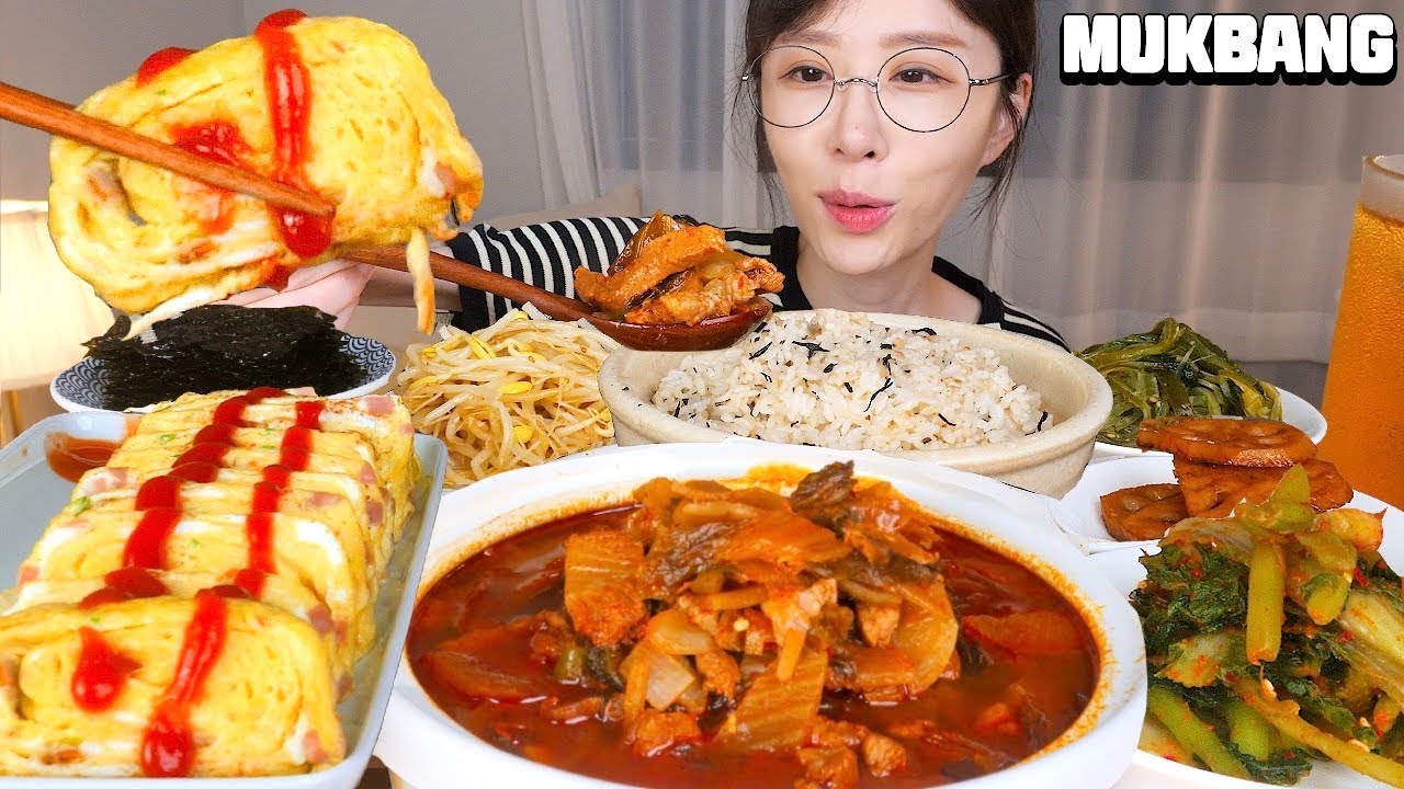 밑반찬 후다닥 만들어서 7첩반상 차려먹기💕 돼지고기 김치찌개, 각종 밑반찬 집밥 먹방❤️ Kimchi jjigae, Korean home cooked meal Mukbang