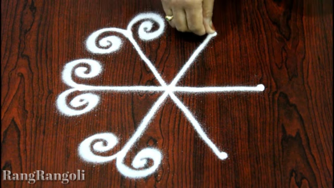 Easy Daily Rangoli with 3*2 dots | Simple Daily Kolams | Small Muggulu | RangRangoli