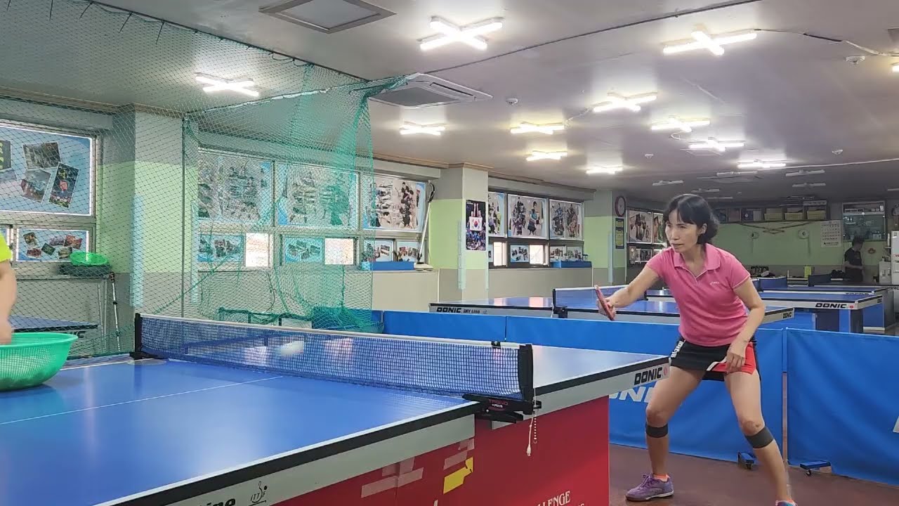 수자씨 훈련 22] 포핸드 커트 후 백핸드 드라이브