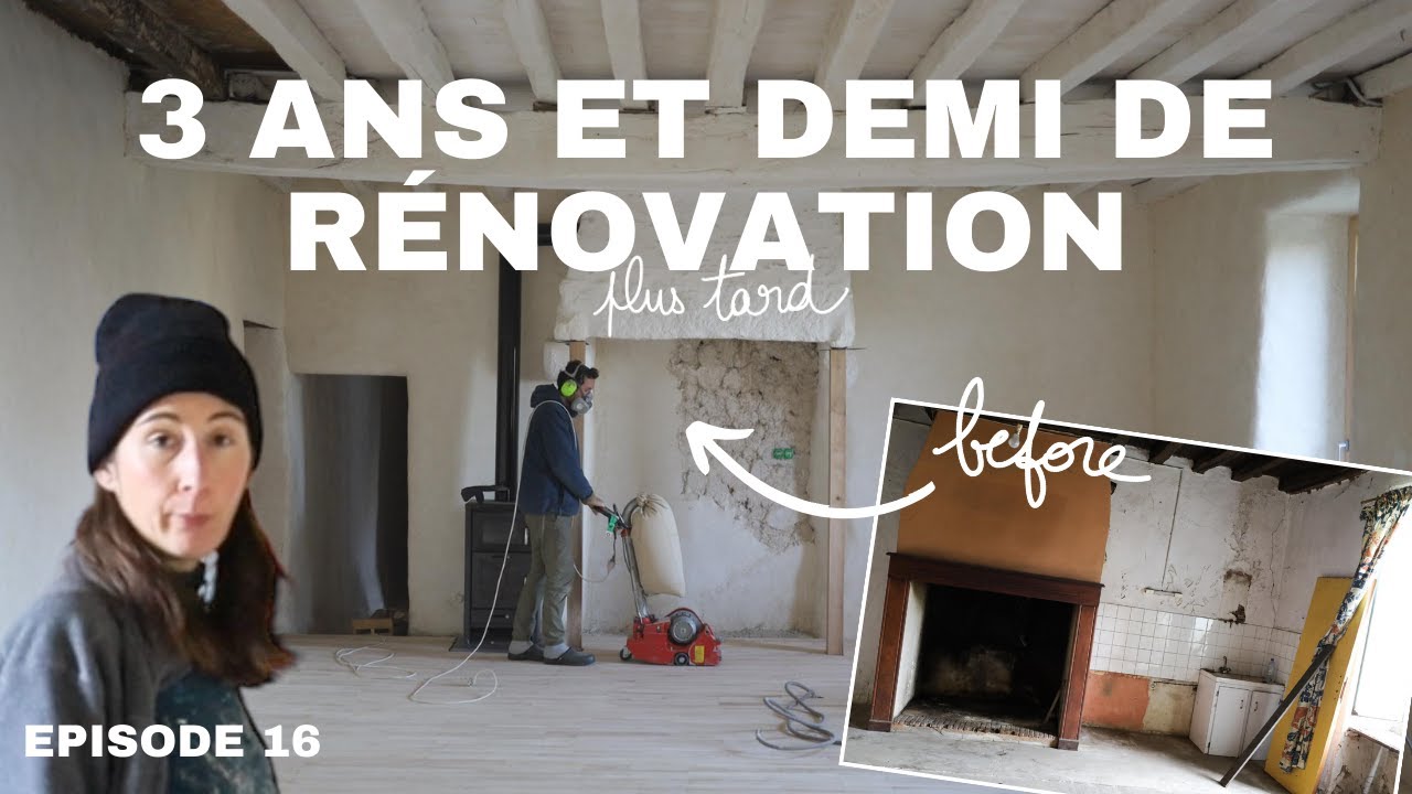 Ep16 - ON FINIT LE SOL DU RDC !! - Parquet massif et protection à la cire -  Rénovation