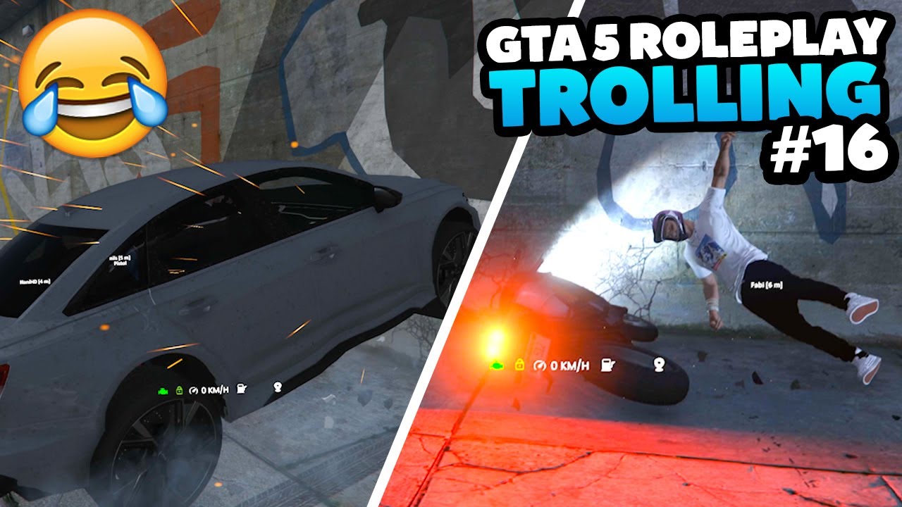 GTA 5 ROLEPLAY TROLLING - HOGWARTS TROLL (Spieler fahren gegen Mauer😂) | Deutsch - SalzSquad