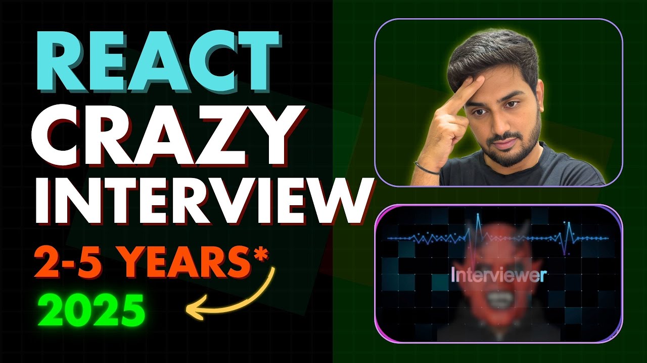 React Frontend Developer Interview for 2&ndash;5 Years | Real Questions + Answers | Mock Interview 2025🔥