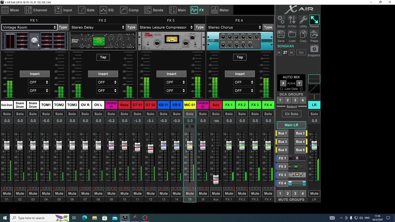 Sound mixer XR18 behringer นอกจากชื่อฉัน   Actart Cover By songkarn rangsan