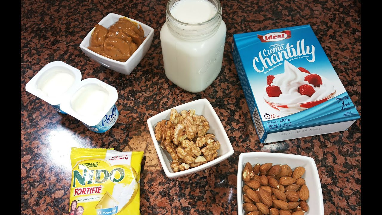أروع كلاص عائلي بأبسط مكونات و مذاق هائل جدا😍 Glace maison