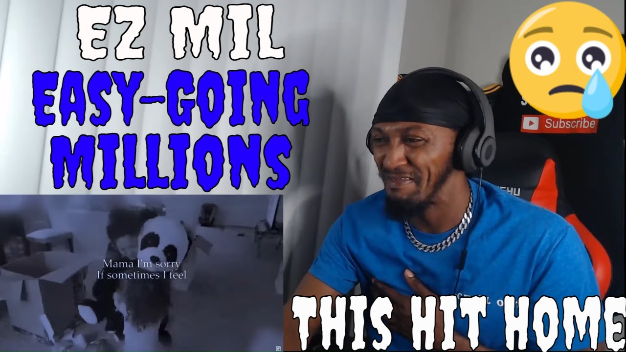 This Hit Home😭😭 | Ez Mil - Easy-Going Millions (Lyric Video) REACTION