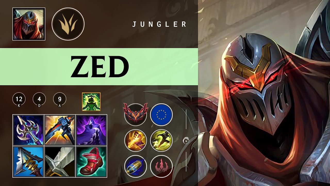 Zed Jungle vs Hecarim - EUW Grandmaster Patch 26.02