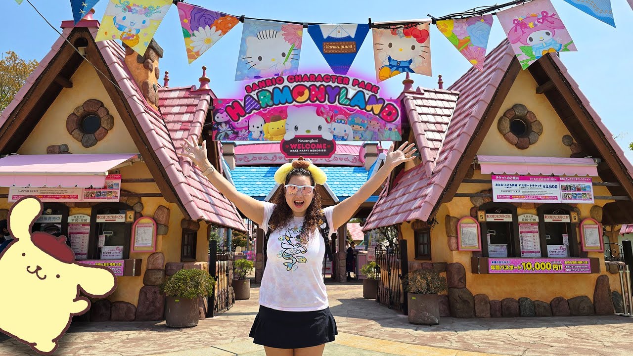 The BEST Sanrio Theme Park you've never heard of is so amazing - Sanrio Harmonyland, Japan!