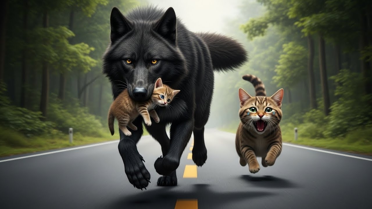 A Mother’s Cry Stopped a Wolf — This Rescue Will Break You|When a Mother Cat Asked a Human for Help.