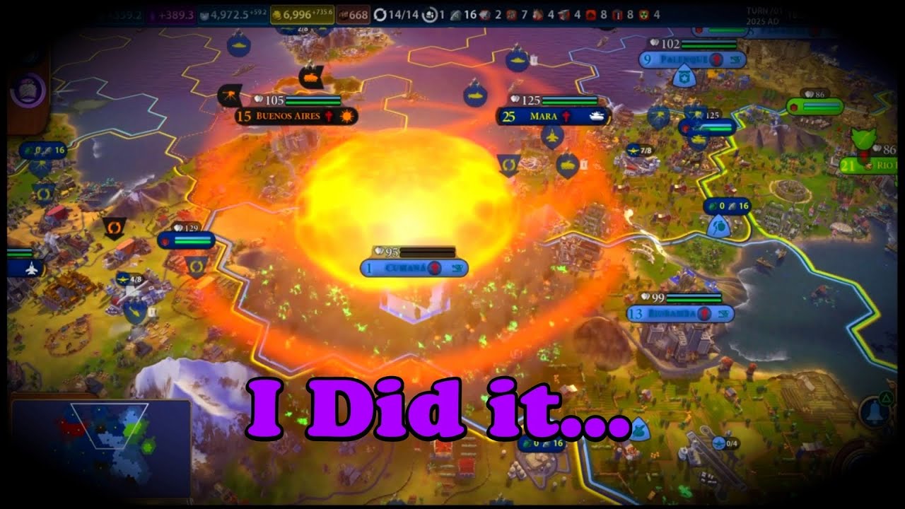 Civ 6 Went Duke and Nuked Em... 14 times!!! 💥🧨💣