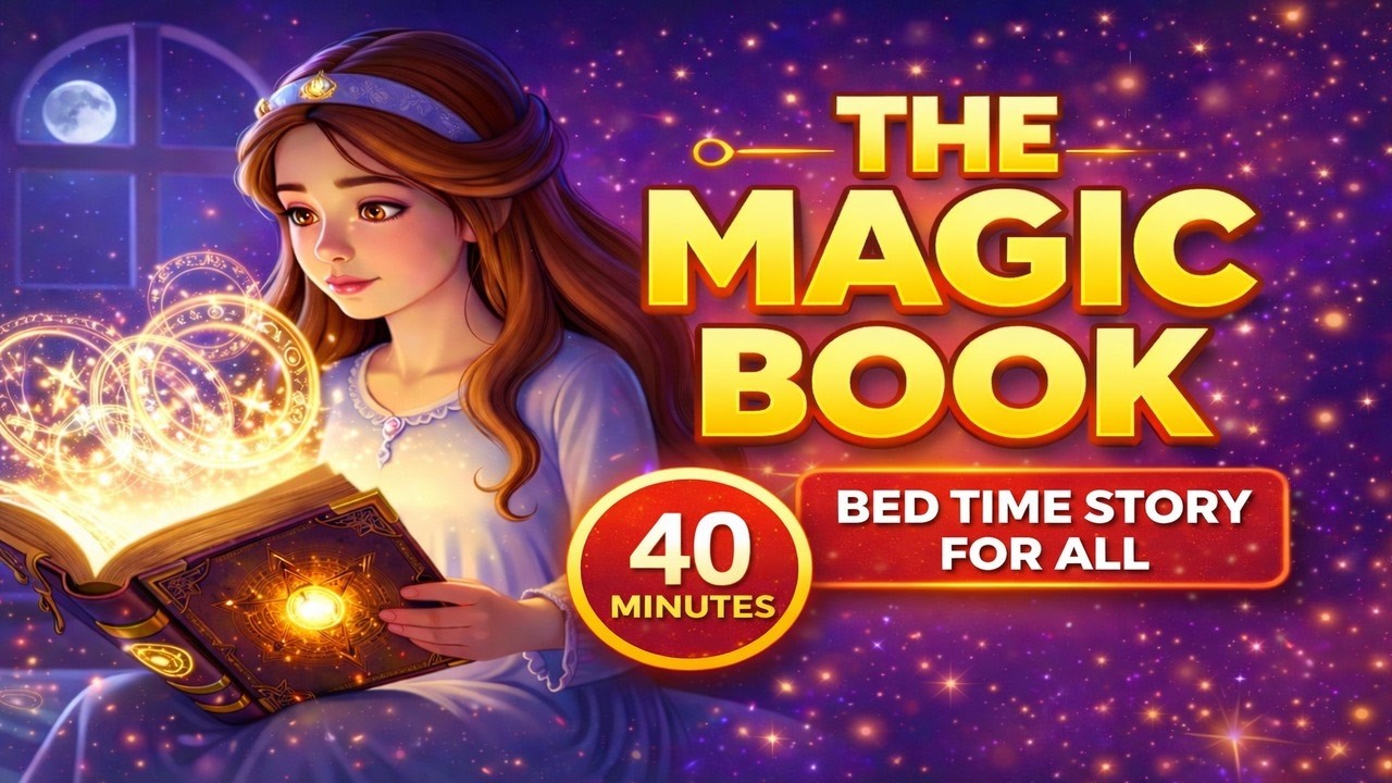 THE MAGIC BOOK | Bedtime Story for All (40 Minutes AI Cartoon Movie)