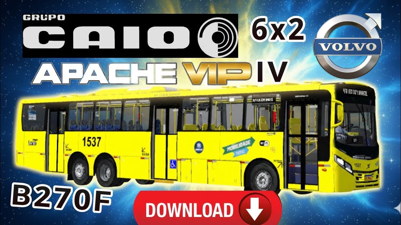 Ônibus Jundiaí - Mod Caio Apache Vip IV 6x2 Volvo B270F 1537