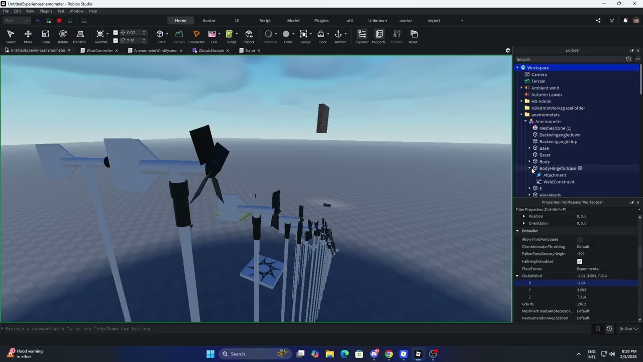 anemometer testing