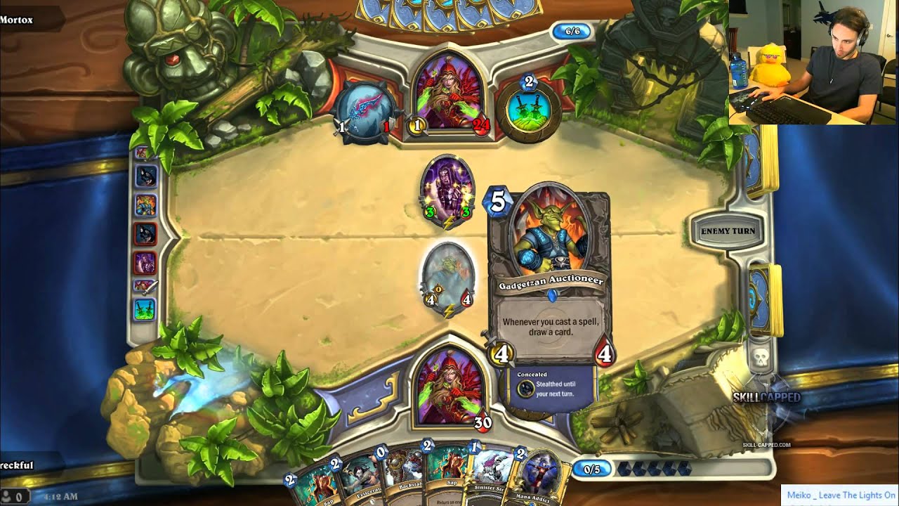 Reckful - 27-0, guess i'll stream it - and let's try rogue