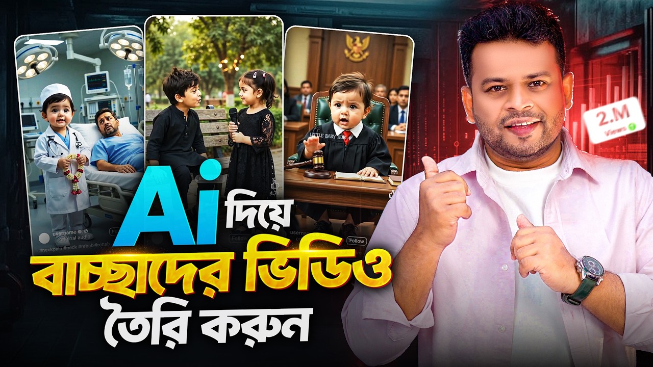 এআই দিয়ে বাচ্চাদের ভিডিও বানান | ai make baby video