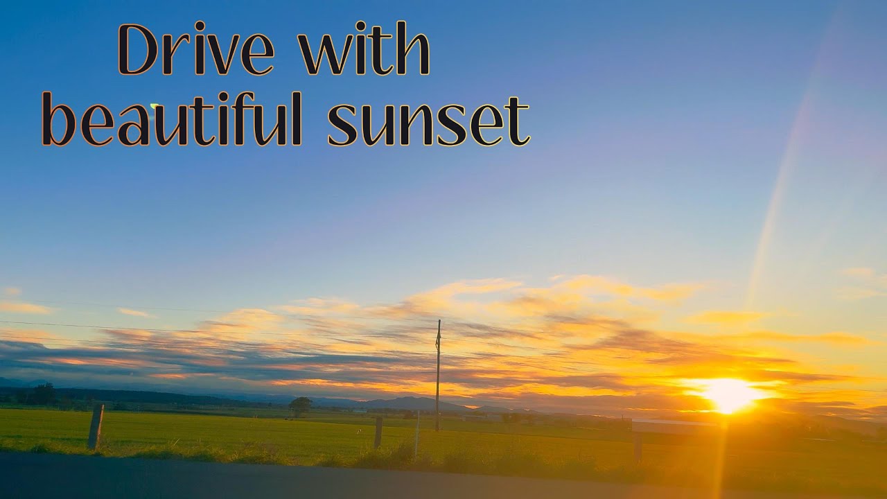 Chasing sunset | A musical drive to unwind in just 9 minutes | Australia