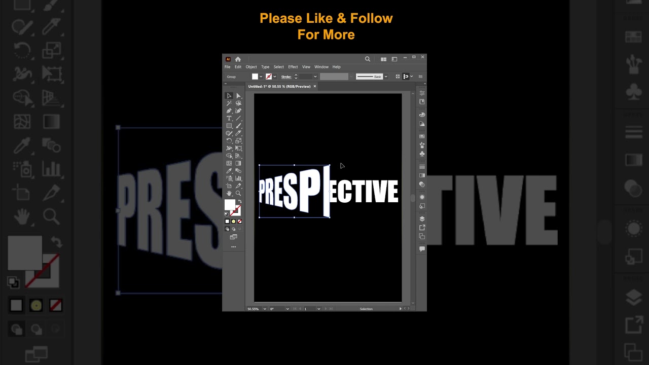 Free Transform Tool Use in Adobe Illustrator #graphicdesign #adobeillustrator #illustration