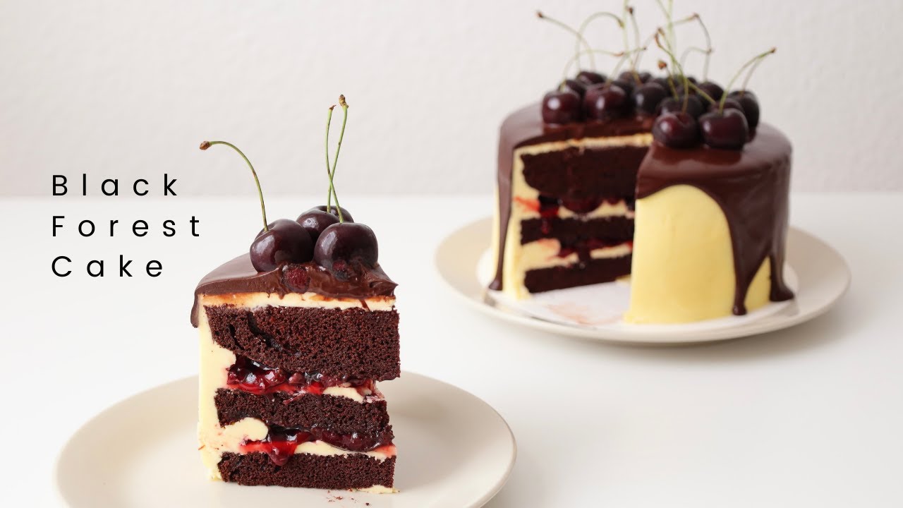 Black Forest Cake l เค้กช็อคโกแลตเชอร์รี่สุดคลาสสิค 🍒
