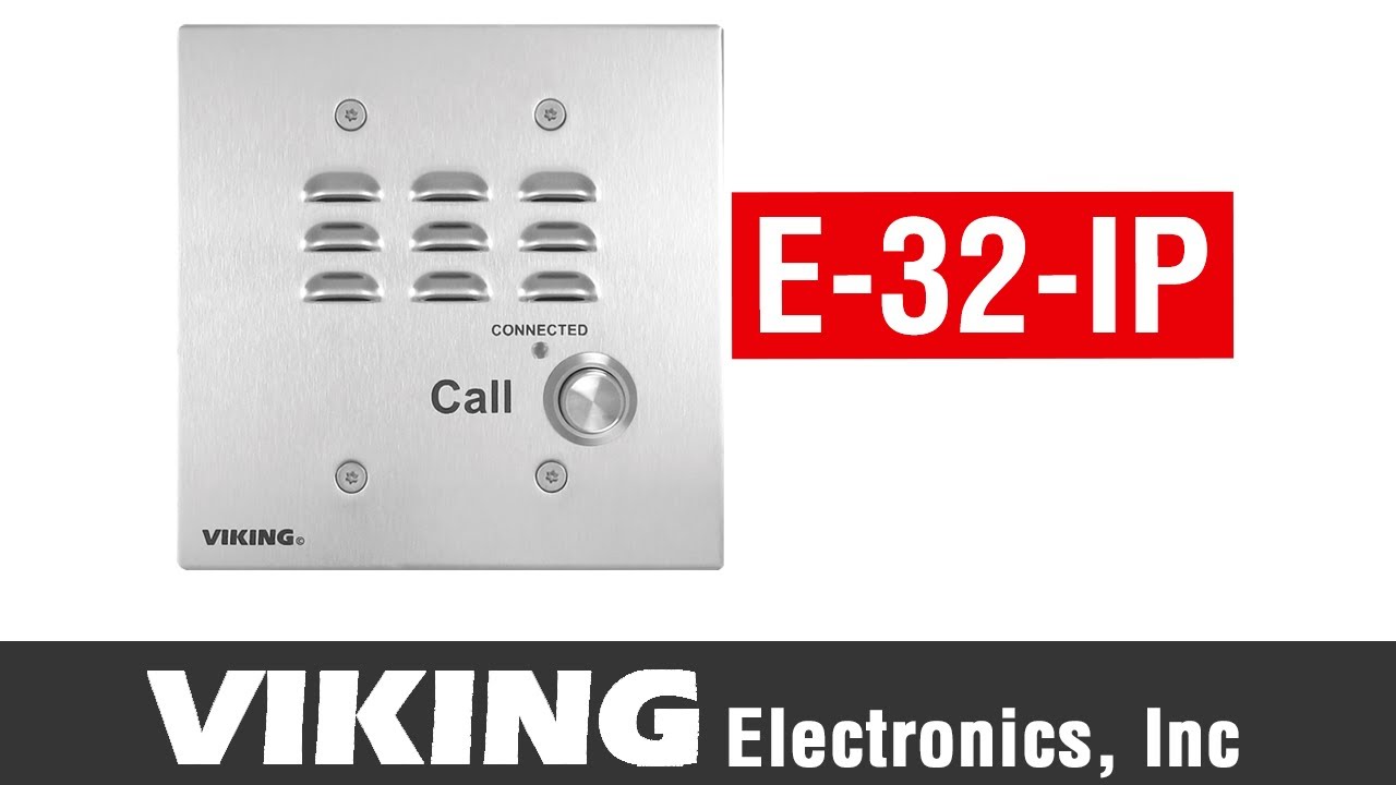 The Vandal Resistant E-32-IP SIP Door Entry Phone