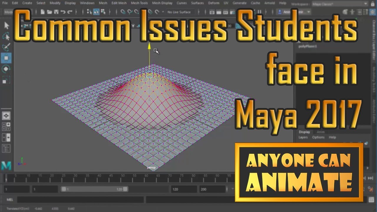 Maya 2017 Tutorial : Common Issues faced by students