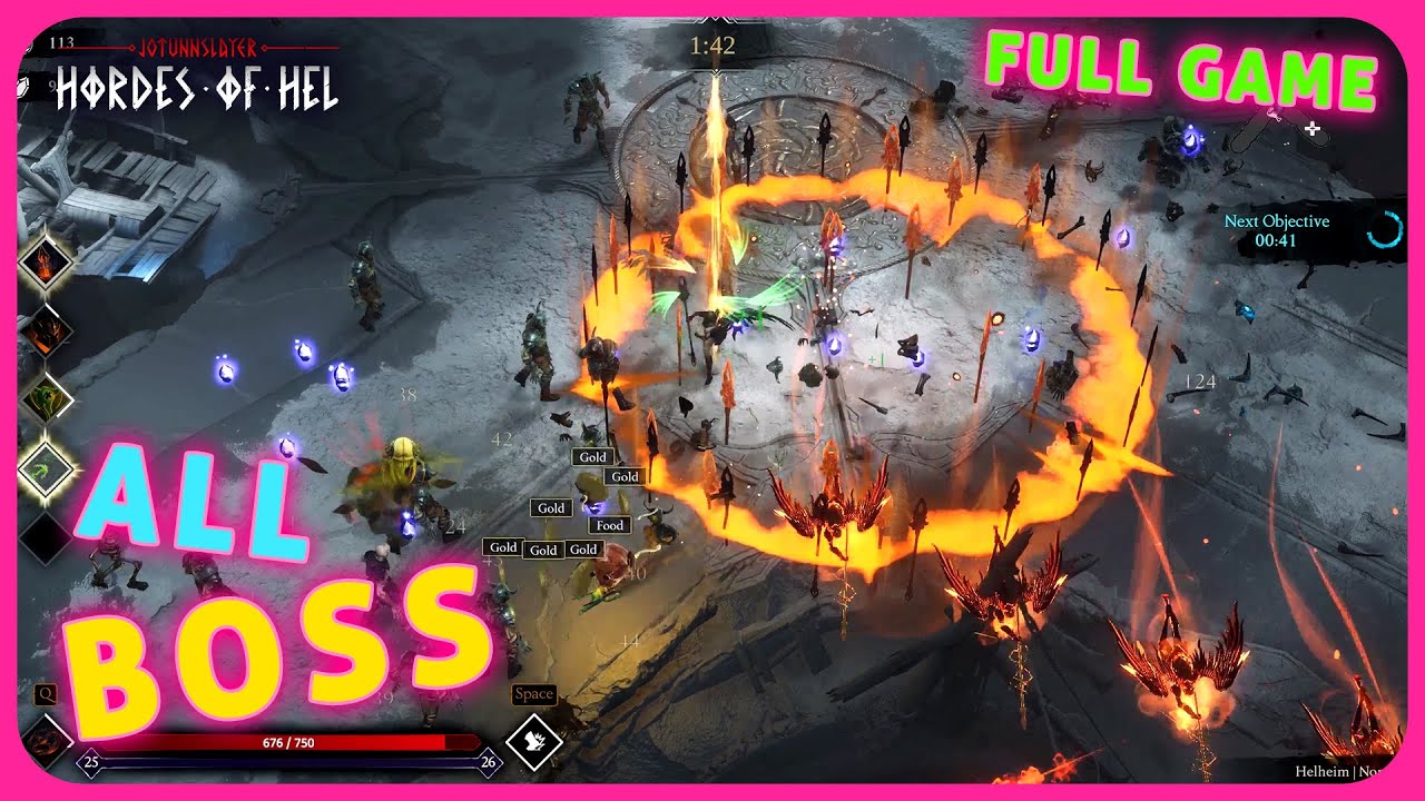 Jotunnslayer Hordes of Hel Gameplay | KINSLAYER | FULL | All BOSSES (Normal)