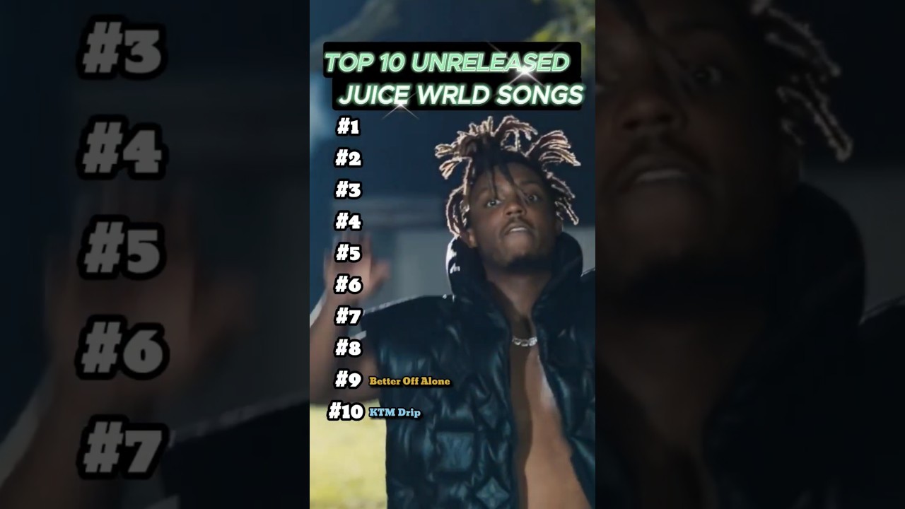 Top 10 unreleased Juice Wrld Songs #juicewrld #thepartyneverends #album #newalbum #999