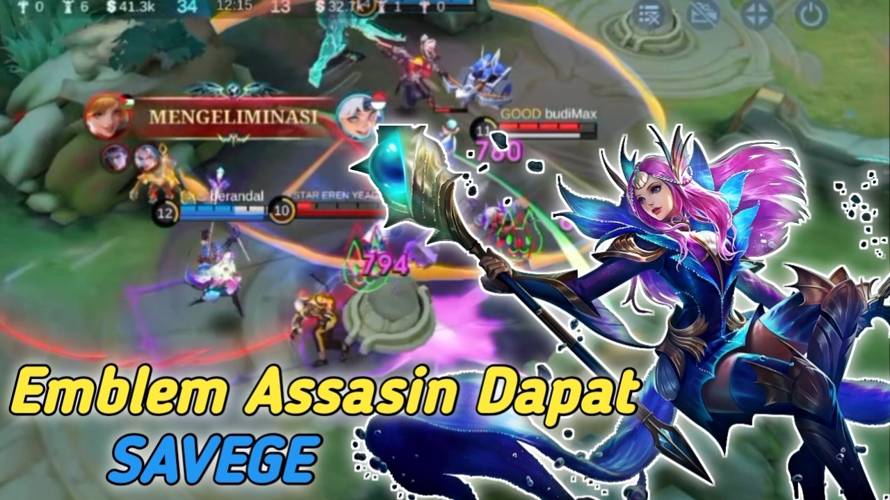 💥Nyoba Main Di Classic, Odette Emblem Assasin Dapat Savege~Mobile Legends
