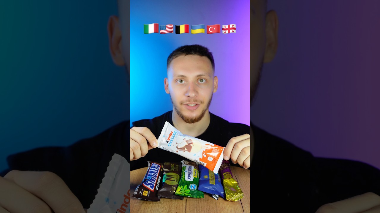 ASMR:ICE CREAM FLAG MUKBANG №3 