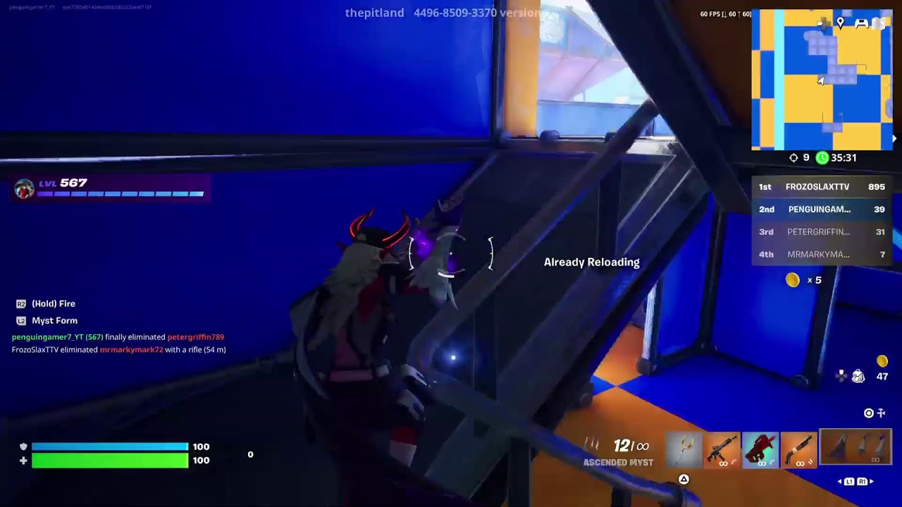 Fortnite plays for the win