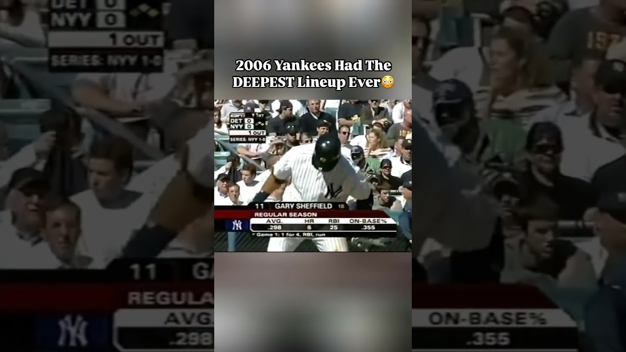 2006 Yankees Lineup was STACKED! 😳 #yankees #arod #derekjeter #baseballlife #mlb #yankeestadium