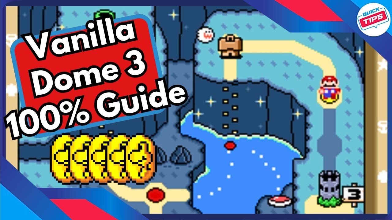 Vanilla Dome 3: 100% руководство по всем монетам и секретам драконов в Super Mario World