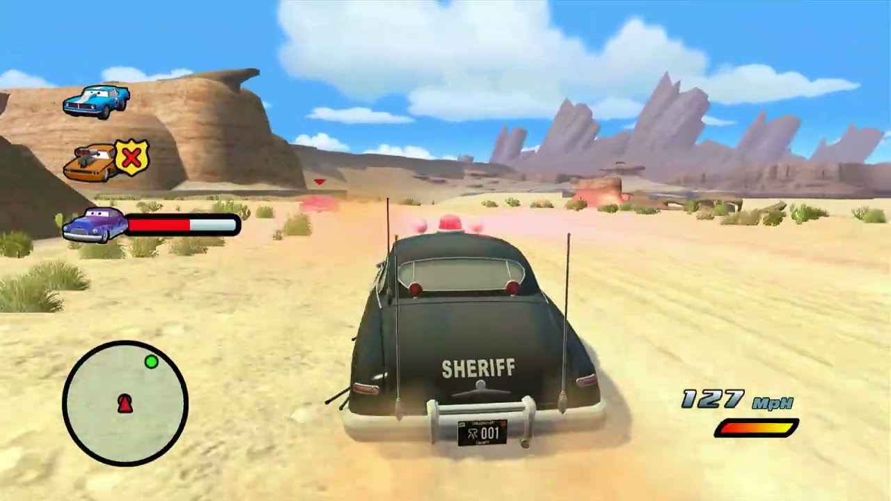 Cars: The Game (2006) (Revisited) (100% Playthrough): Sheriff's Hot Pursuit
