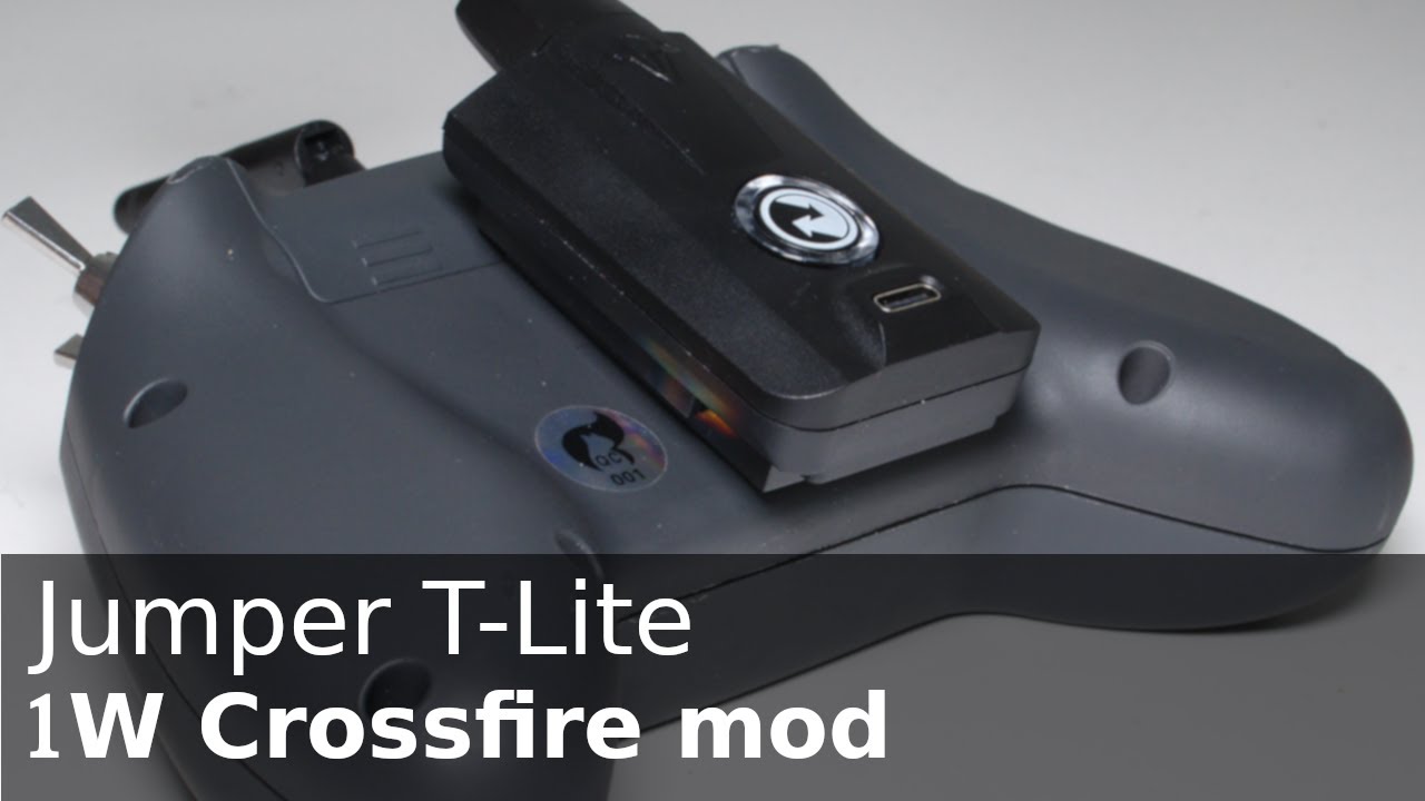 Jumper T-Lite: 1W Crossfire mod (powers off when radio is off or when using internal module)