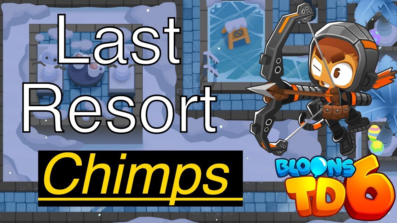 Bloons TD 6 Last Resort | Chimps | Super easy strategy | No abilities used | Guide / Tutorial