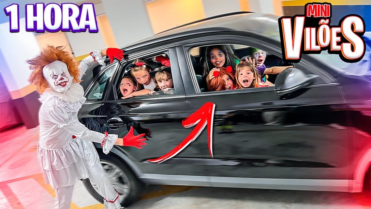 VÁRIOS VÍDEOS DE TODOS OS FILHOS DOS SUPER VILÕES PASSARAM A NOITE NO CARRO EM 24 HORAS !!!
