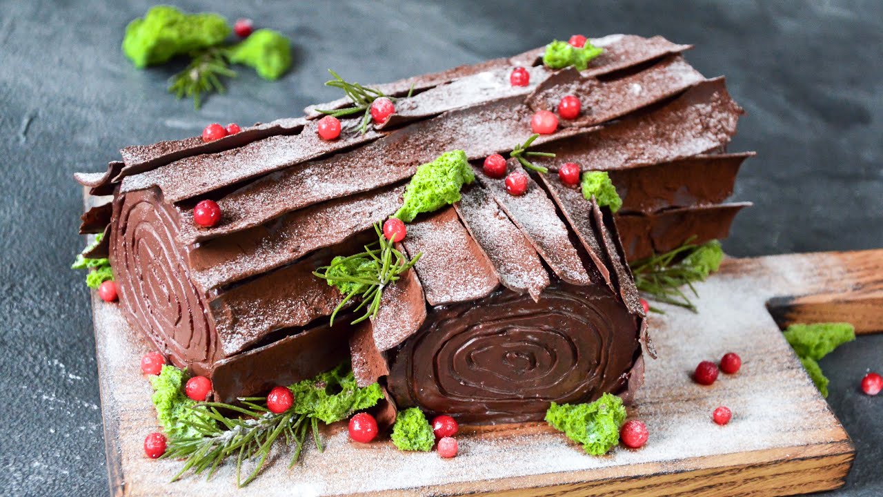 ТОРТ Рождественское ПОЛЕНО ☆ Bûche de Noël