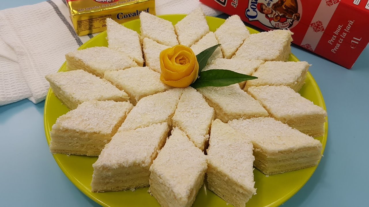 Лучший рецепт торта «Белоснежка» с тонкими листами и вкусным лимонным кремом