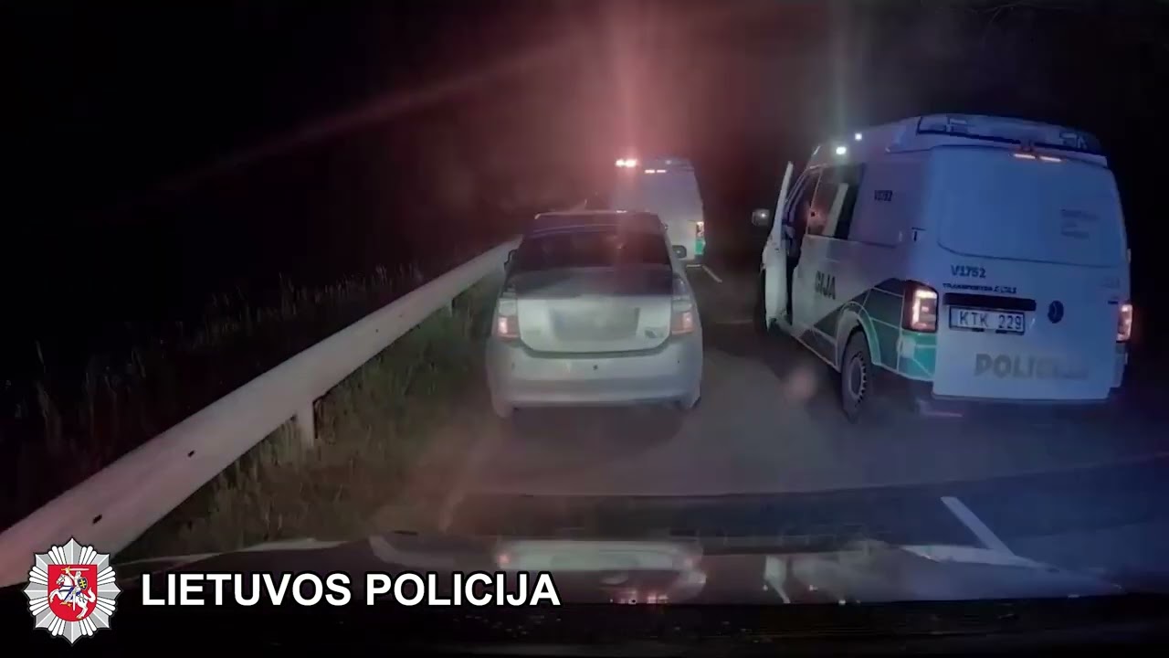 Naktinės gaudynės Trakų rajone: piktybinis pažeidėjas sulaikytas