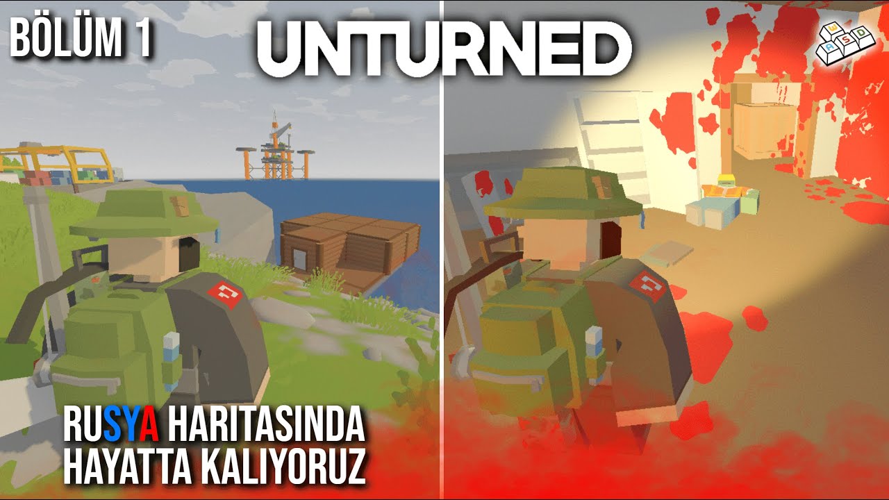 Rusya Haritasında Hayatta Kalıyoruz! | Unturned Türkçe S2 Bölüm 1