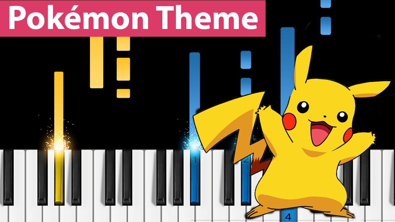 Pok&eacute;mon Theme - Piano Tutorial