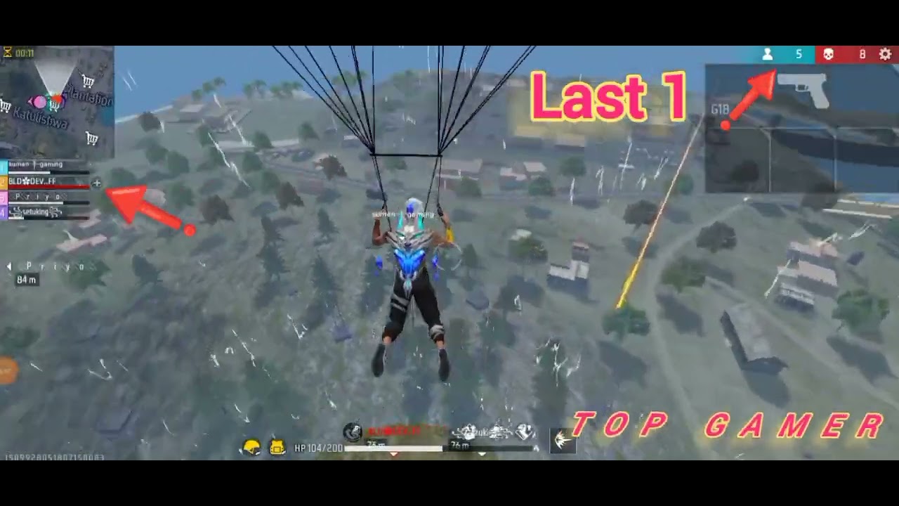 free fire status video || Top gamer || #topgamer