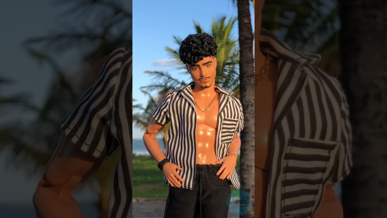 Transforma&ccedil;&atilde;o de um ken b&aacute;sico que fiz✨ gostaram? #transformation #barbie #ken #art #doll