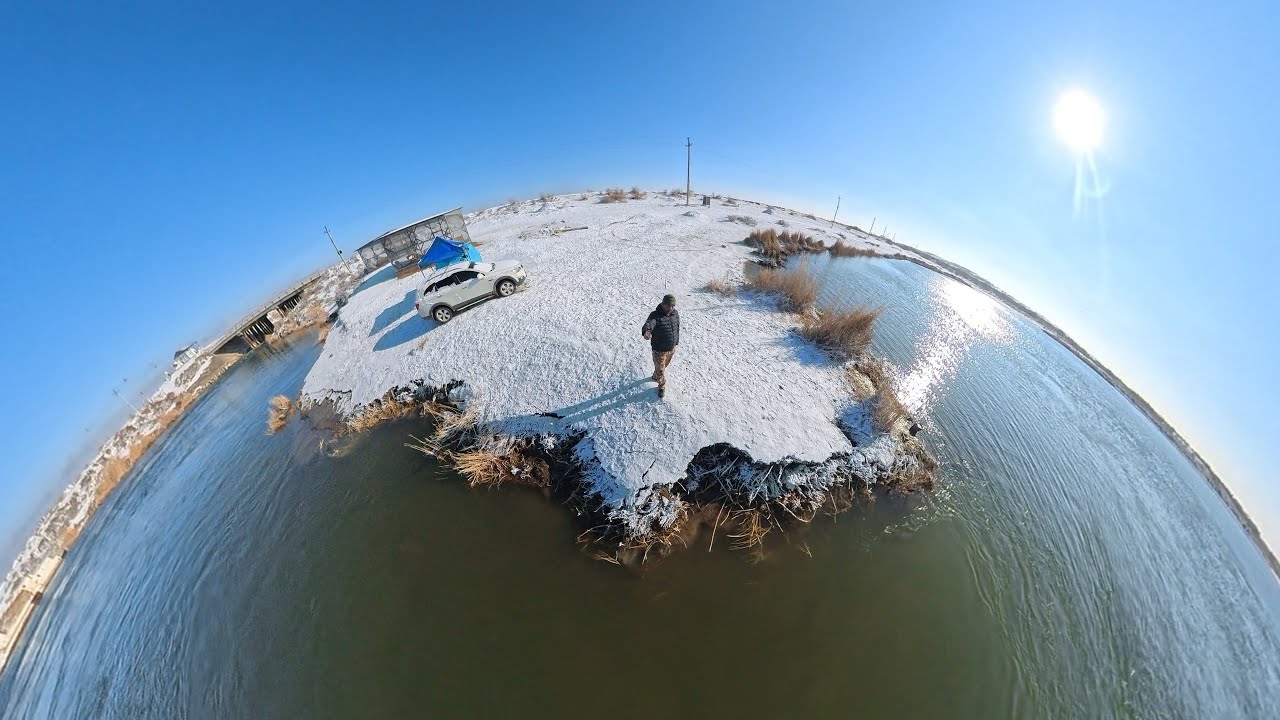 Зимняя рыбалка в Арнасае ❄️ Золотой мост