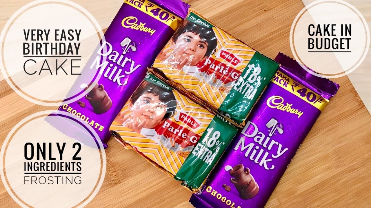 Parle G Biscuit Cake Recipe Without Oven With 2 Ingredient Chocolate Frosting Recipe | Parle Cake